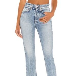 GRLFRND Karolina High Rise Straight Crop in Queens